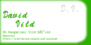 david vild business card